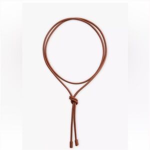 Zara Brown Leather Wrap Belt